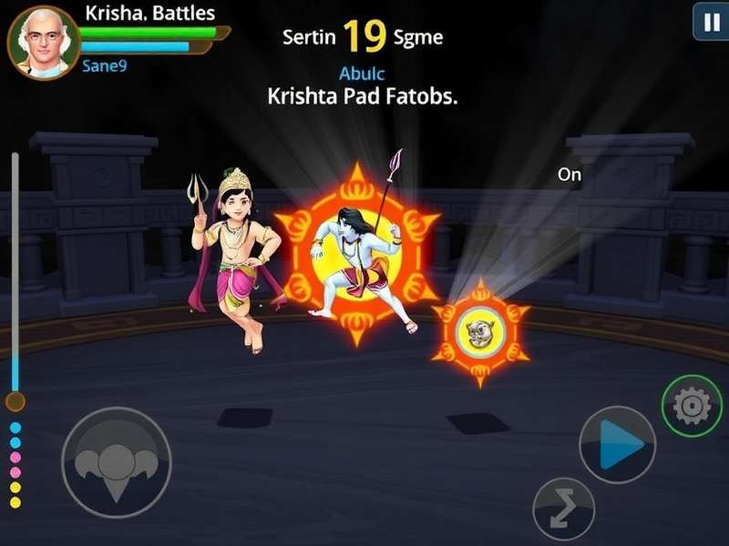 Krishna S Divine Battles Gameplay Screenshot